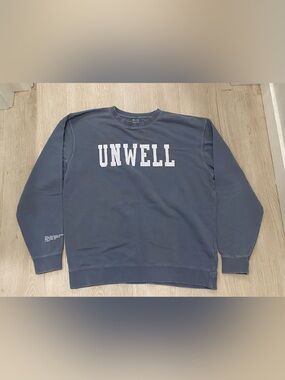 Call Her Daddy Unwell Sweatshirt Barstool Sports Blue Crewneck Alex Cooper L